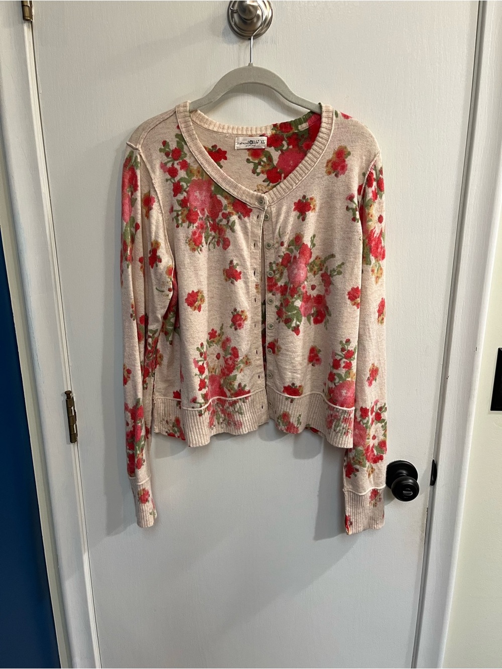 Floral Natural Life Cardigan Sweater